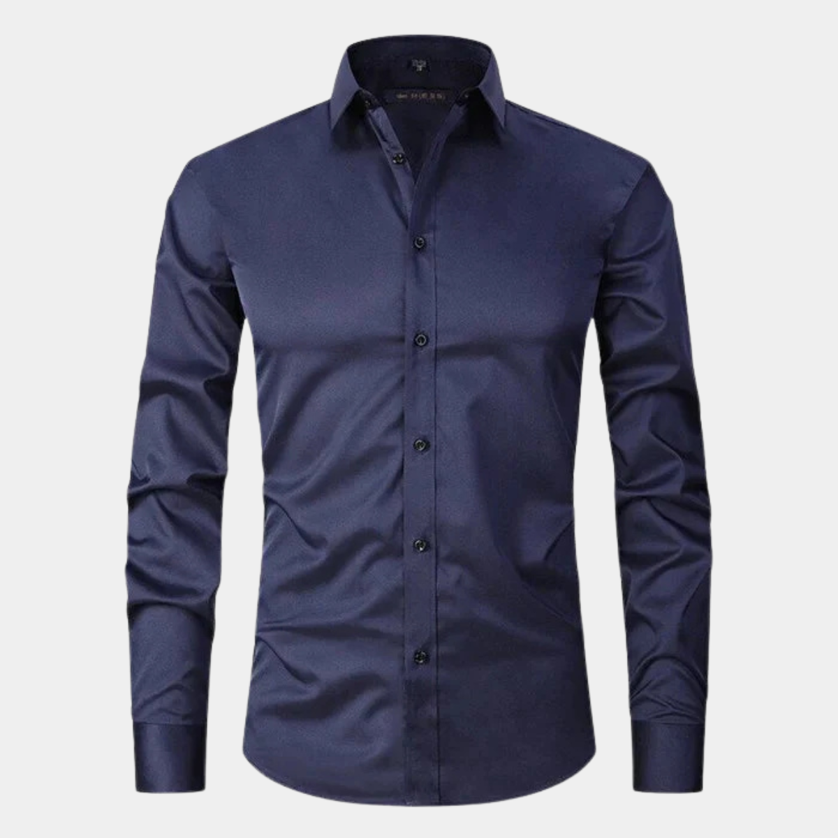 Men's Slim Fit Stretch Long Sleeve Dress Shirt