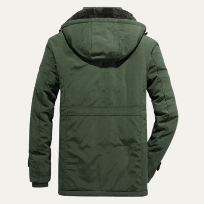 Men's Waterproof Parka Jacket Multiple Pockets