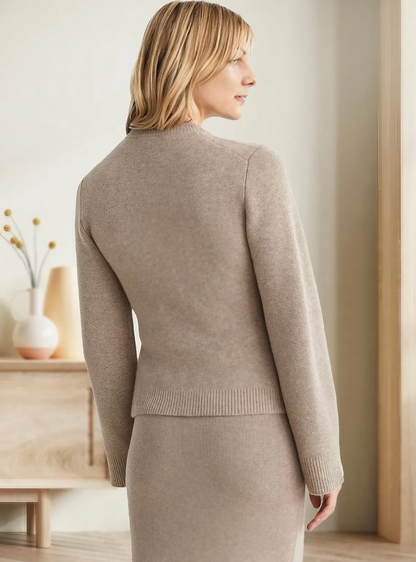 Women's Long Sleeve Flare Sweater Cozy Knit