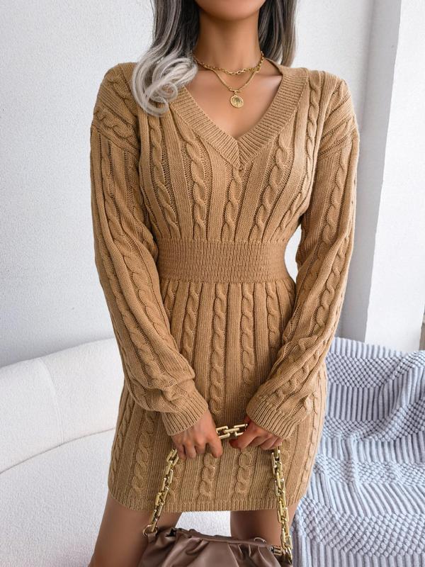 Comfortable V Neck Maxi Dress - VibreMode