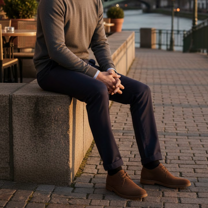 Classic Black Leather Shoes for Men