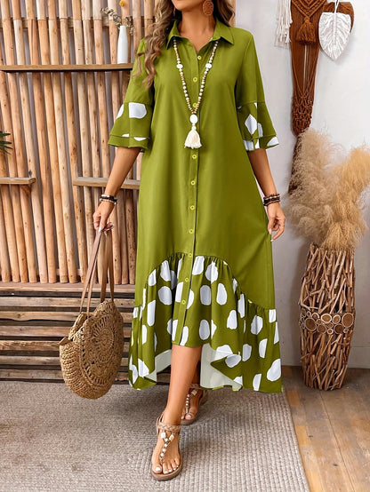 Warm Honey Spotted Sundress