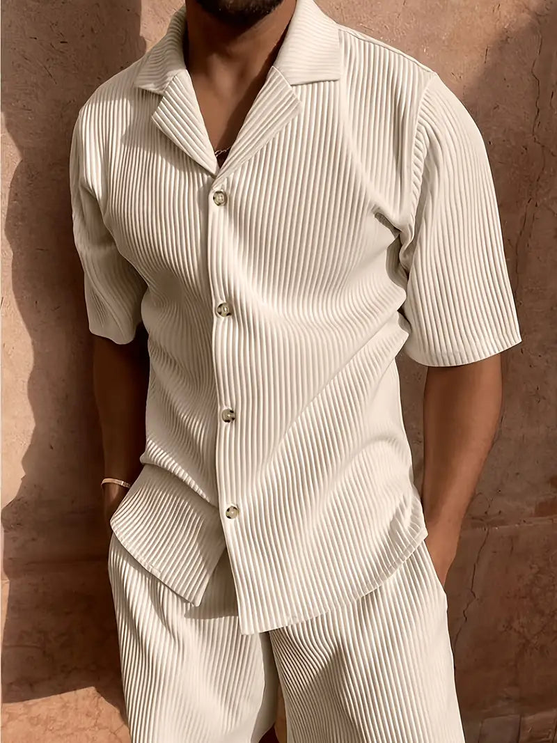 Linen Casual Summer Pants Set