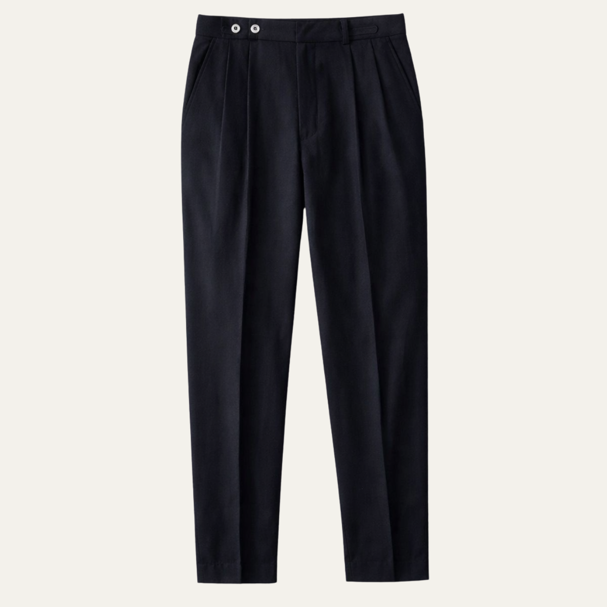 Men's Slim Fit Pleated Dress Pants High Waist - VibreMode