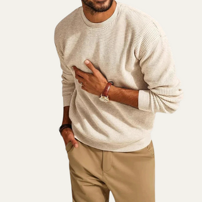 Men's Knit Sweater Casual Crew Neck
