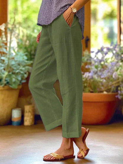 Breathable Cotton Summer Trousers