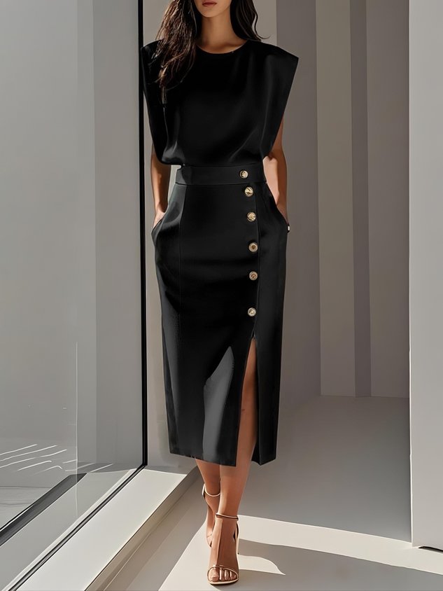 Women's Midi Dress Charm Effortless Aspen