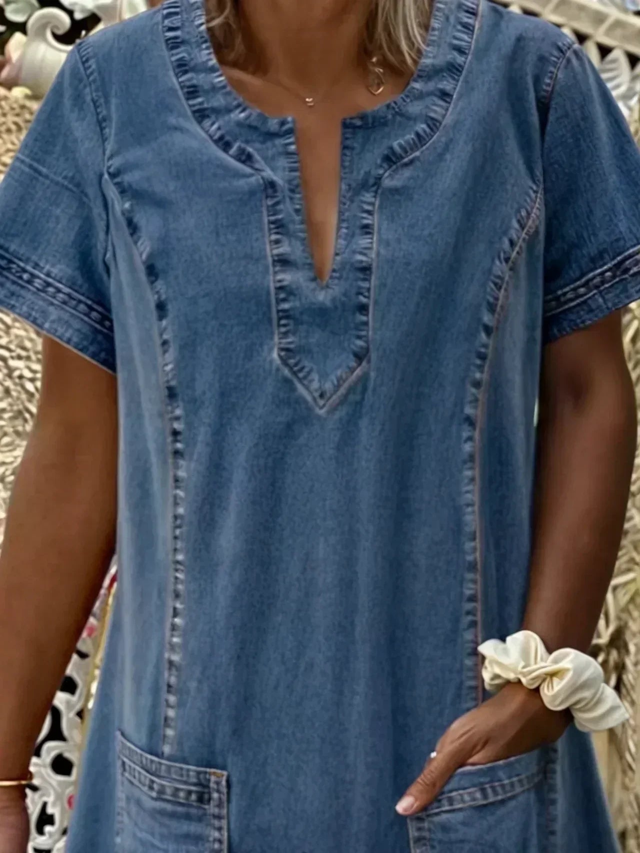 Relaxed Fit Sundress with Pockets for Women
