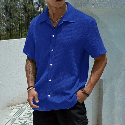 Men's Casual Button-Up Shirt