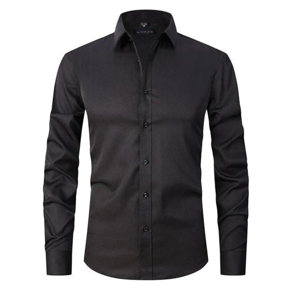 Men's Slim Fit Stretch Long Sleeve Dress Shirt - VibreMode
