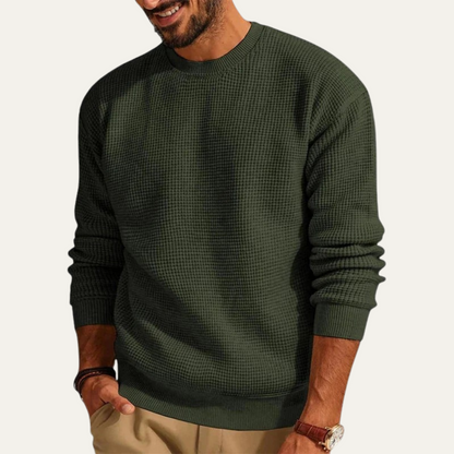 Men's Knit Sweater Casual Crew Neck