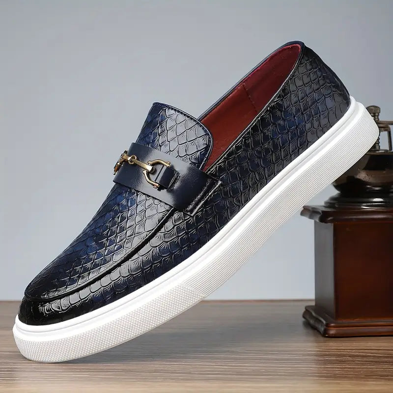 Chilton Men's Orthopedic Leather Slip On Shoes