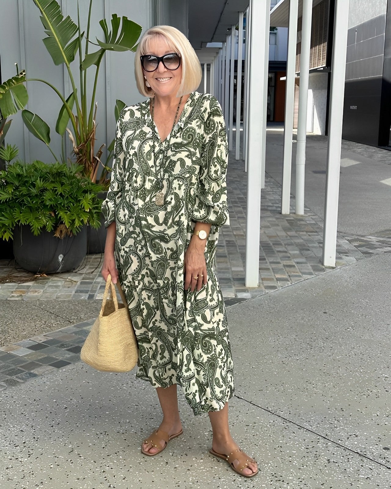 Colorful Floral Women's Dress - VibreMode