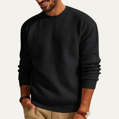 Men's Knit Sweater Casual Crew Neck
