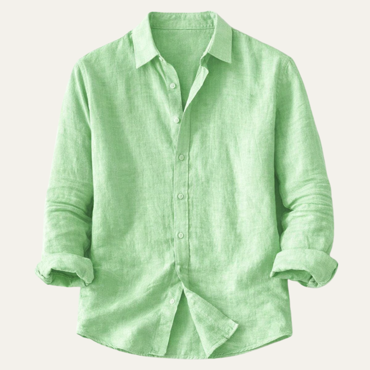 Men's Cotton Linen Dress Shirt Lightweight - VibreMode
