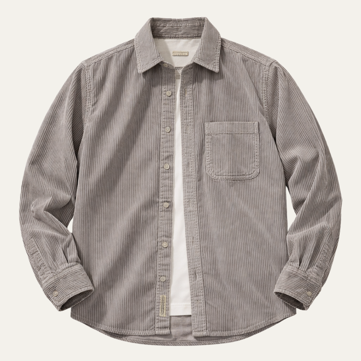 Vicenza Men's Corduroy Shirt Jacket Thick Retro - VibreMode