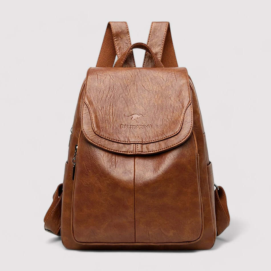 Luxe Faux Leather Backpack