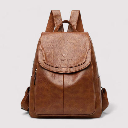 Luxe Faux Leather Backpack