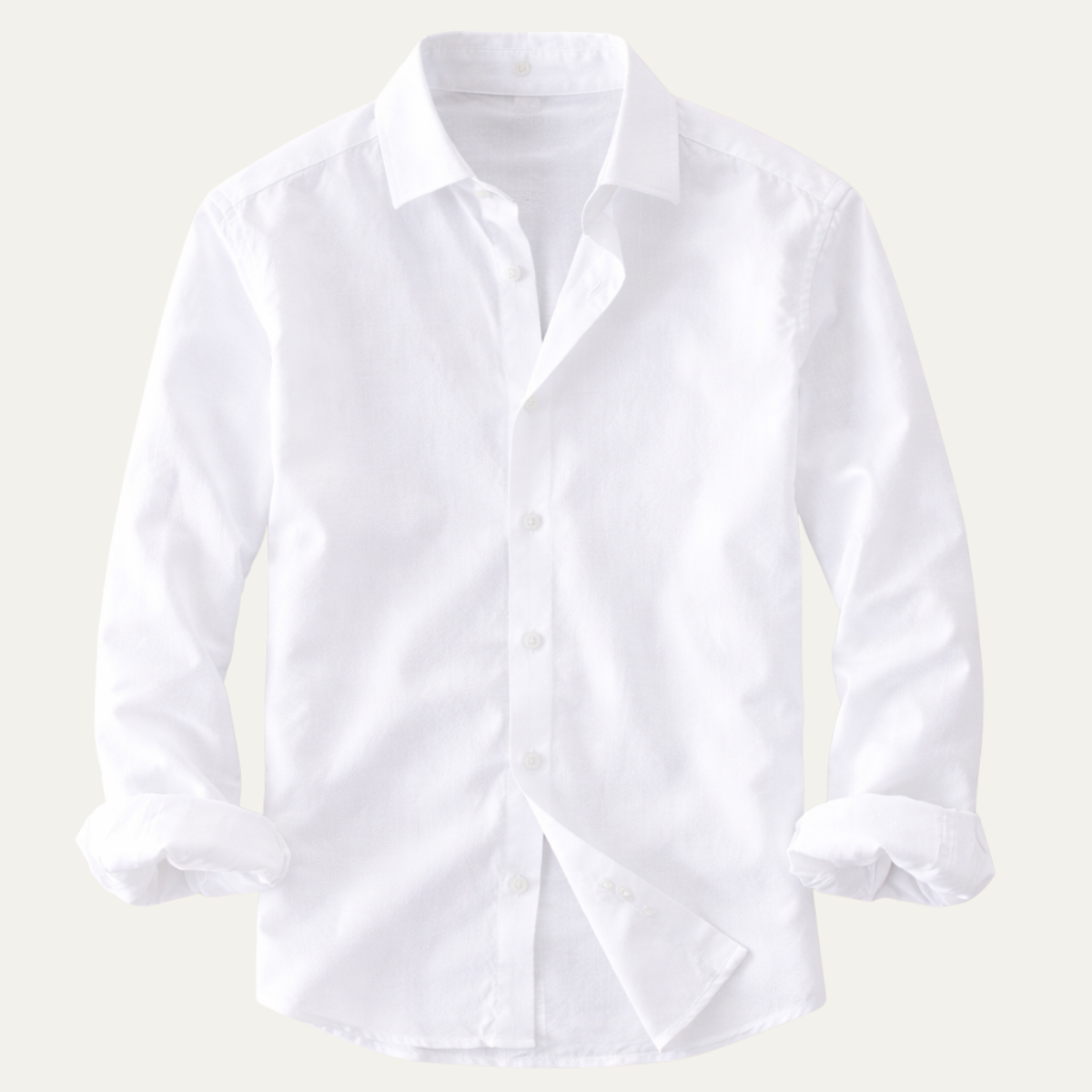 Men's Linen Casual Button Up Shirt Italian Style - VibreMode