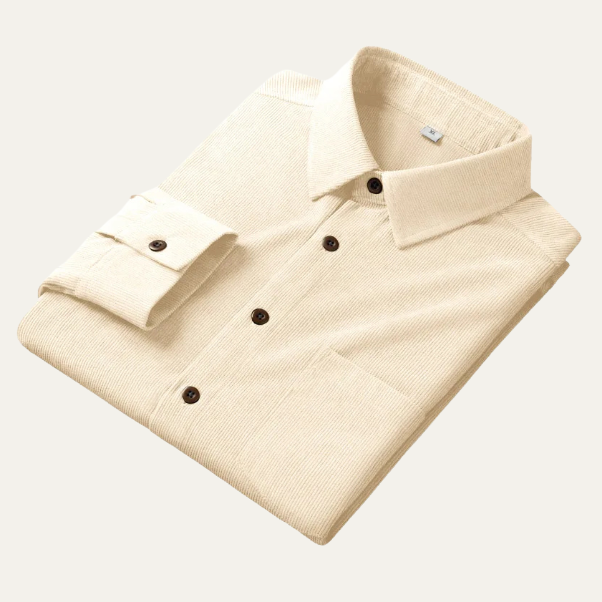 Men's Corduroy Shirt Solid Color Casual