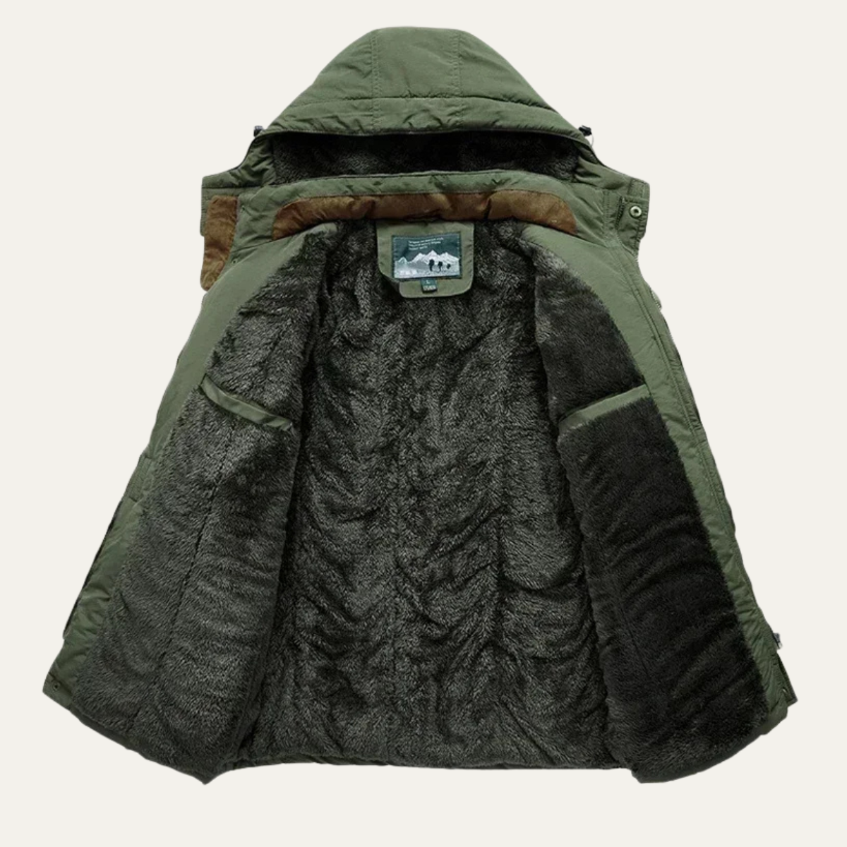 Men's Waterproof Parka Jacket Multiple Pockets