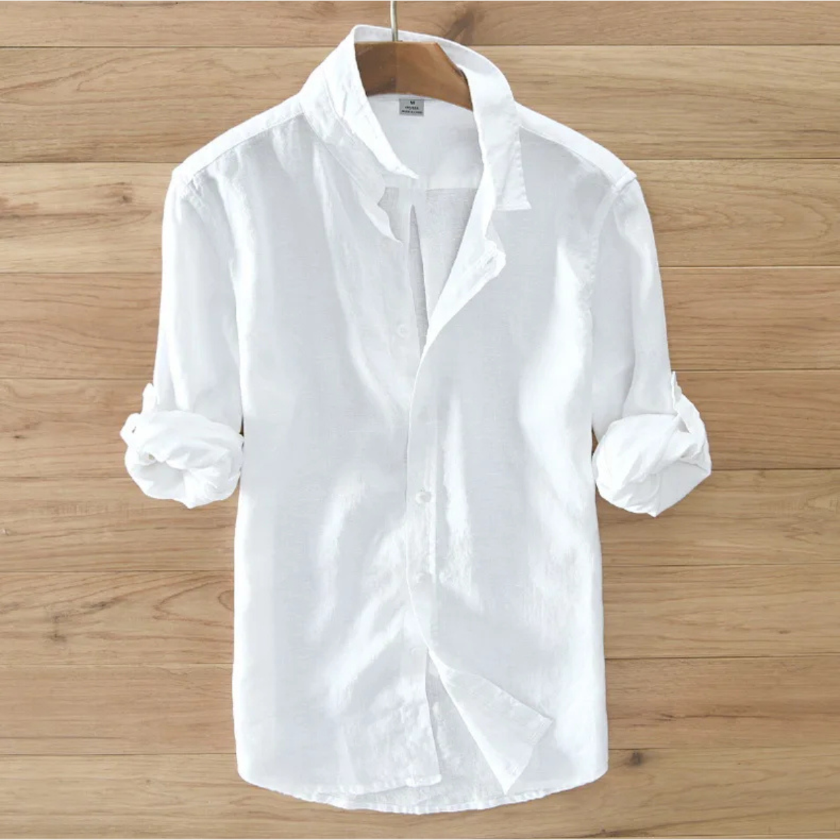 Men's Linen Casual Button Up Shirt Italian Style