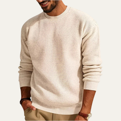 Men's Knit Sweater Casual Crew Neck