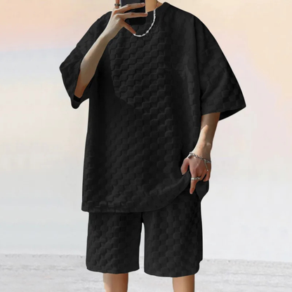 Men's Oversized Summer T Shirt And Shorts Set