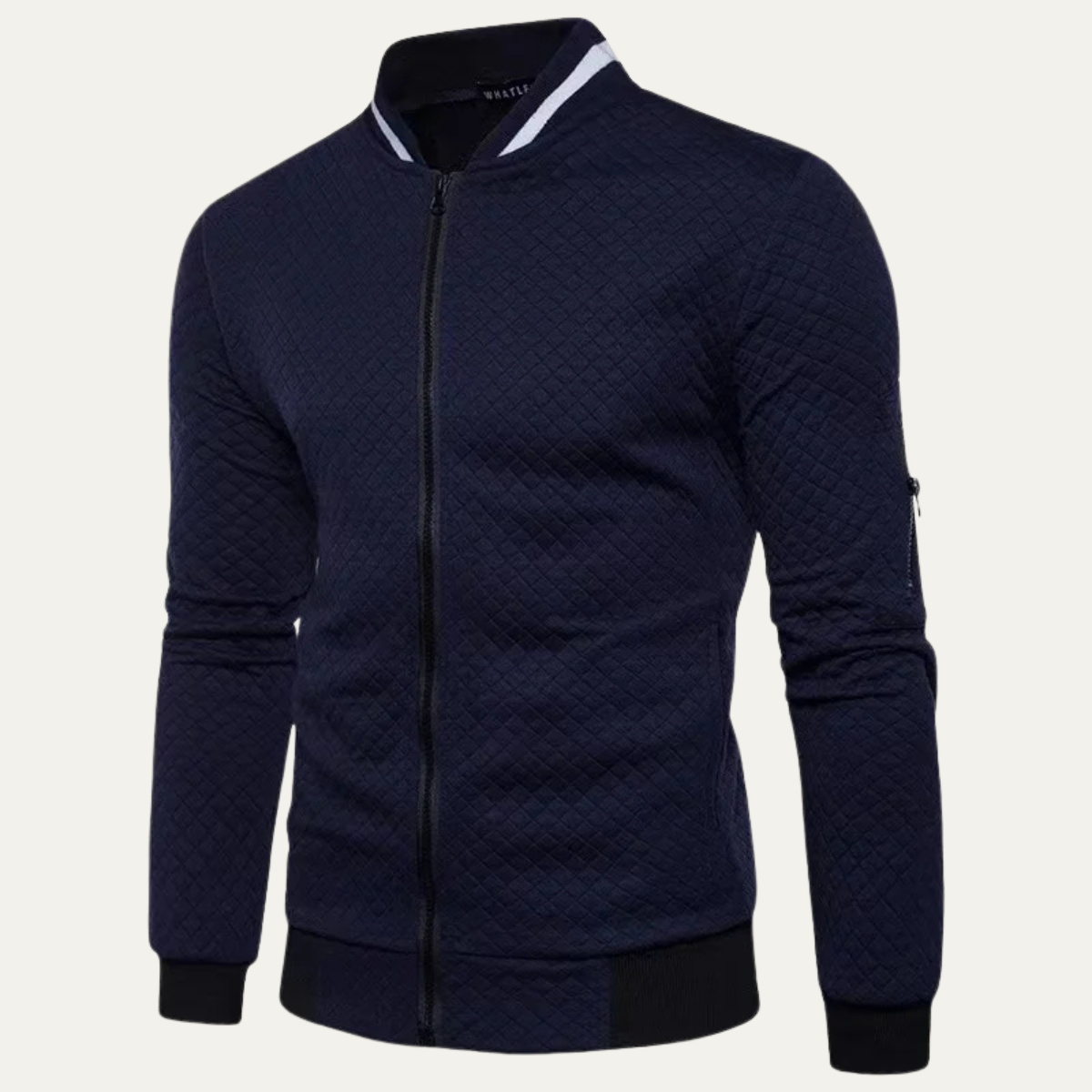 Men's Lightweight Diamond Quilted Bomber Jacket