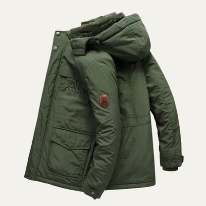 Men's Waterproof Parka Jacket Multiple Pockets
