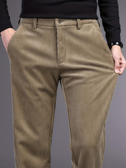 Rugged Textured Cord Pants
