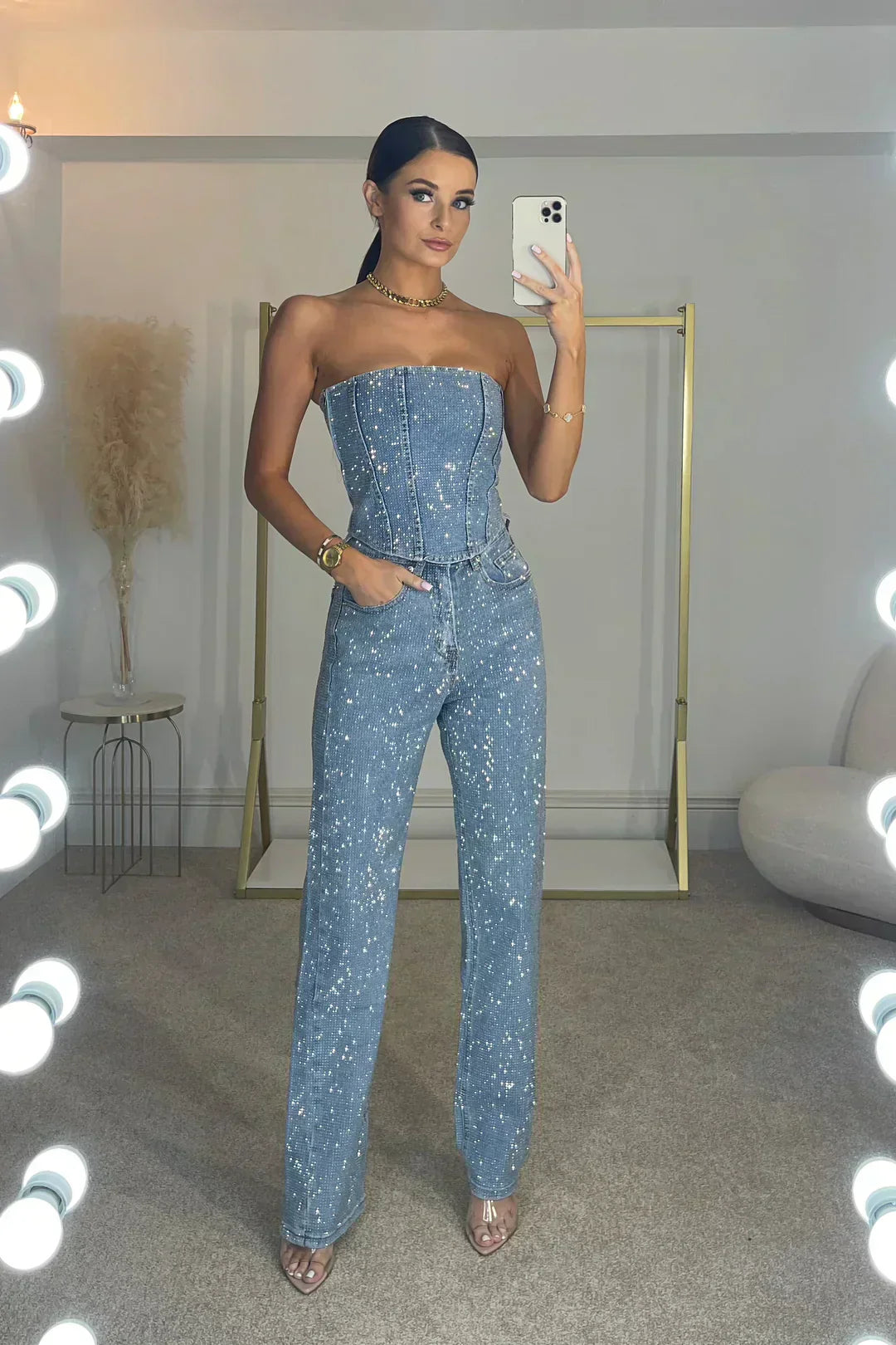 Women's Strapless Jumpsuit