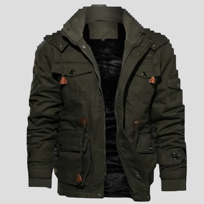 Men's Windbreaker Jacket Water Resistant Warm