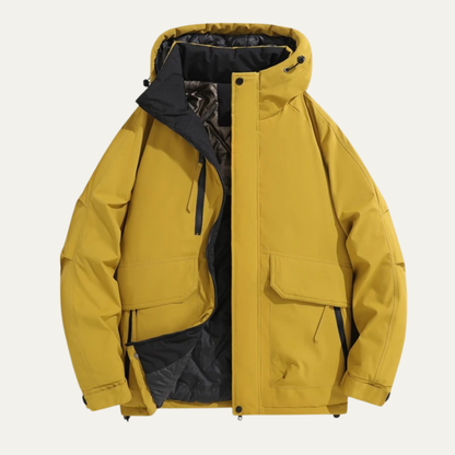 Urbino Men's Waterproof Hooded Jacket Thickened Casual