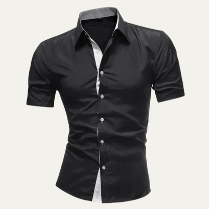 Men's Business Button-Up Shirt Solid