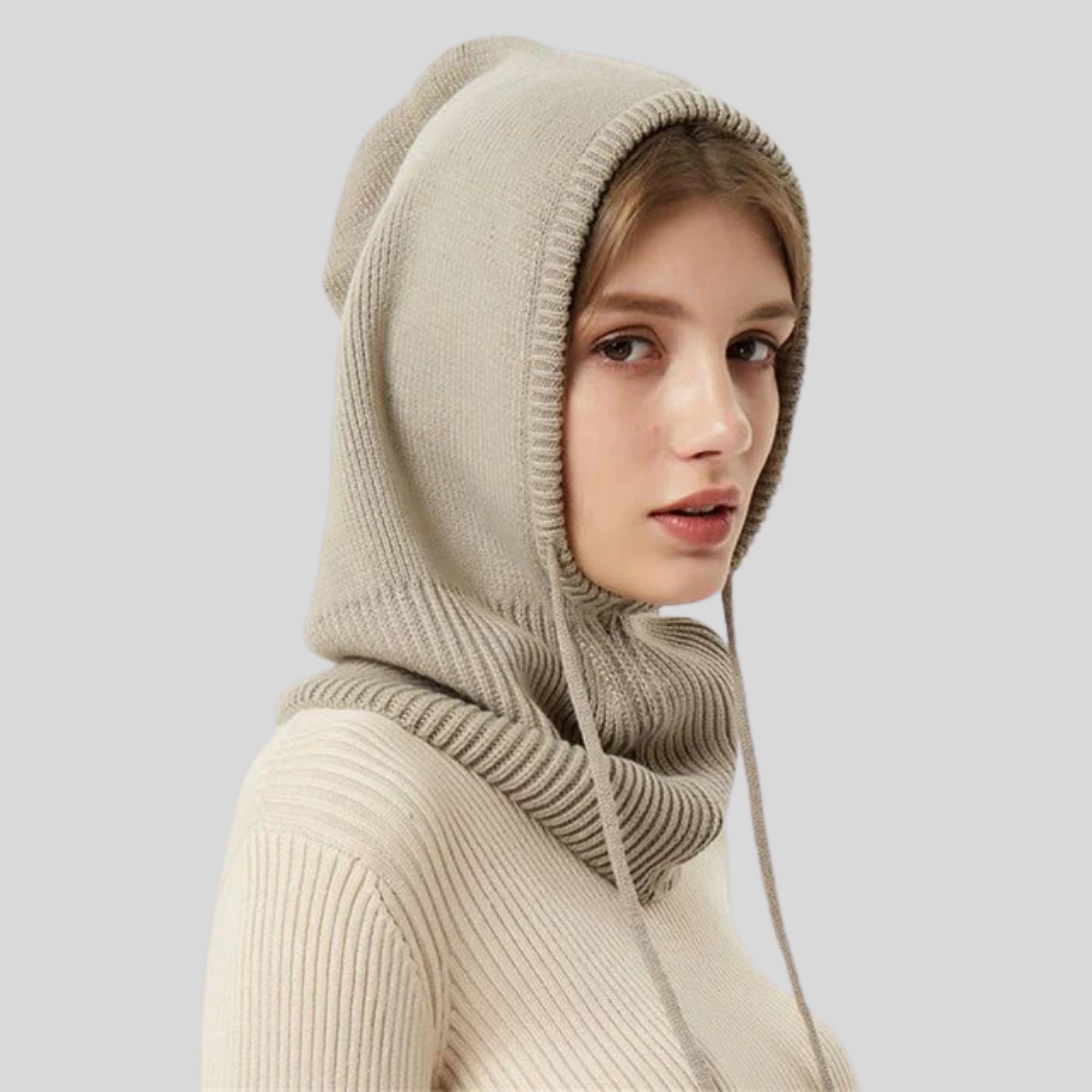 Winter Knitted Hooded Neck Warmer