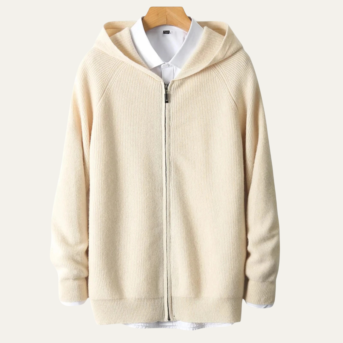 Men's Merino Wool Zipped Sweater Soft