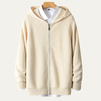 Men's Merino Wool Zipped Sweater Soft