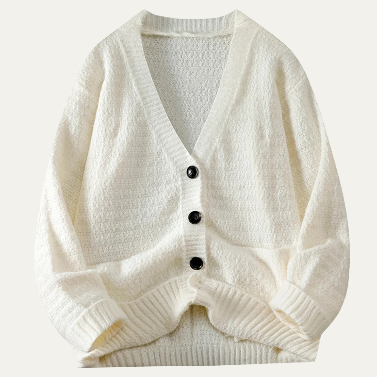 Men's Knitted Cardigan Soft V Neck Button Down