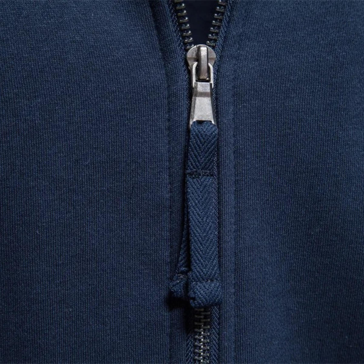 Men's Cotton Zip Jacket with Pockets