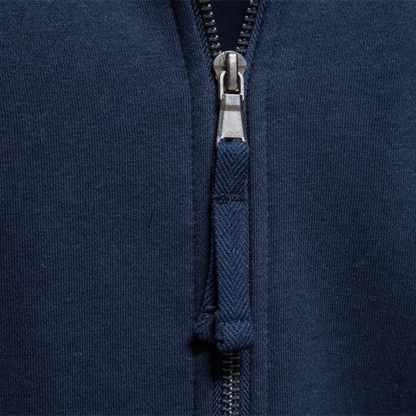 Men's Cotton Zip Jacket with Pockets
