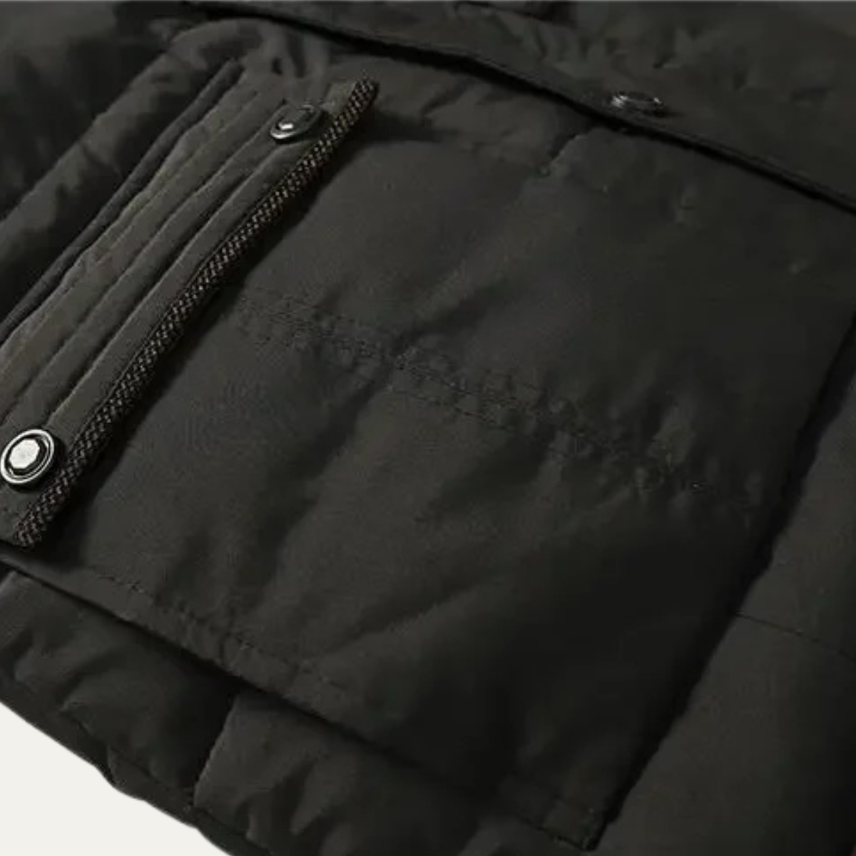 Men's Hooded Parka Jacket Fur Collar