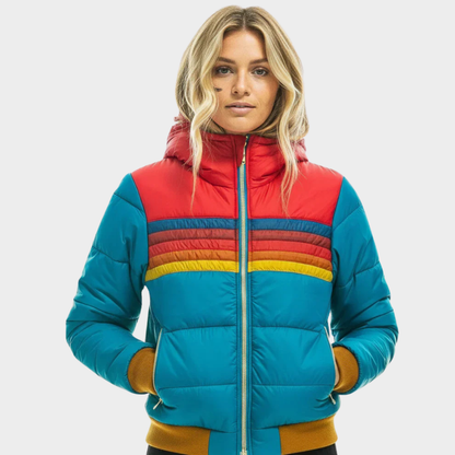 Women's Multicolor Puffer Jacket