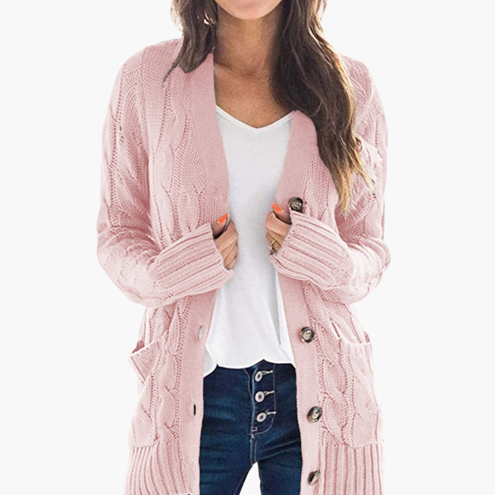 Women's Button Cardigan With Pockets
