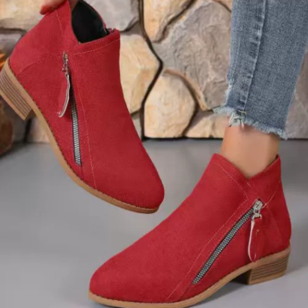 Comfortable Low Heel Ankle Support Boots for Women