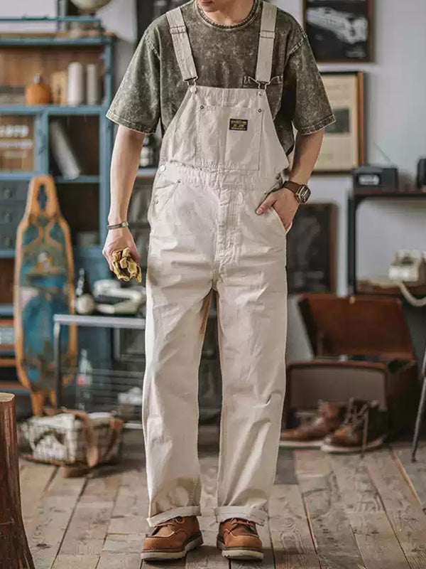 Unisex Canvas Overalls Vintage Style