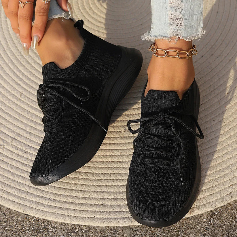 Breathable Knit Sneakers for Women – Lightweight & Casual Comfort Caliboot