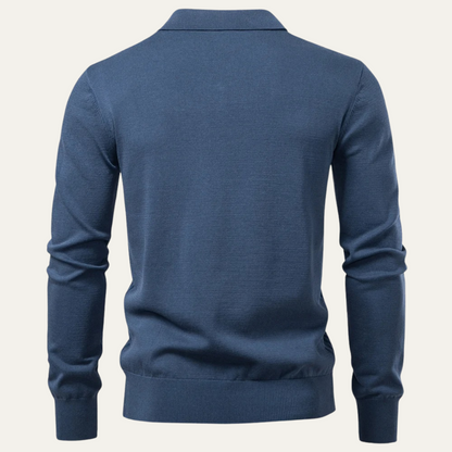 Men's Knit Polo Sweater Casual