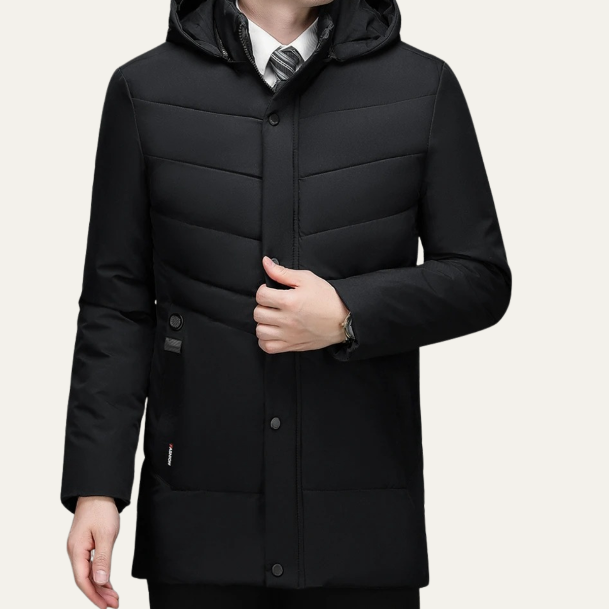 Men's Winter Hooded Puffer Jacket Warm
