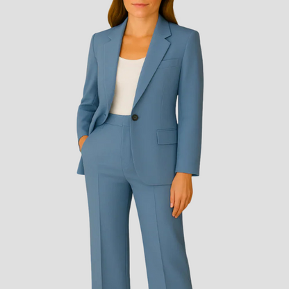 Classic Women's 2 Piece Suit with Long Jacket